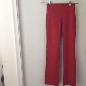 BY & BY RED SLIP ON STRETCHY PANTS.